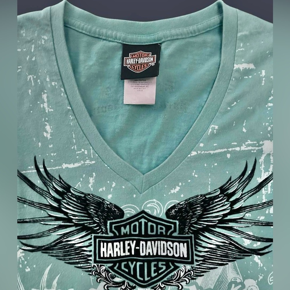 MADE IN USA 🇺🇸 HARLEY DAVIDSON long sleeve tshirt - Picture 2 of 5